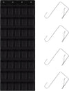 40 Mesh Pocket Over the Door Shoe Organizer,Hanging Shoe Rack for Closet Storage Holder for Dorm Room College Classroom Storag(Black)