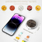 Pill Box, 3 Compartment Portable Travel Medicine Box with Mirror, Compact and Cute, Fits in Purse and Pocket, Medicine and Vitamin Organizer (American Flag)