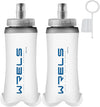 Soft Flasks Soft Running Water Flask Collapsible Soft Water Bottles Small BPA-Free for Sports Hiking Hydration Pack 500 ml/17oz，300 ml/10oz（2pack-300ml,blue）