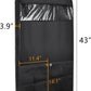 Zilink GarMen&Woment Bags for Hanging Clothes 43/'' Suit Bags for Men&Women Travel with 2 Large Mesh Pockets and Clear Window, for Suit, Coat, Dress, Set of 2