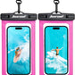 Hiearcool Waterproof Phone Pouch,Waterproof Phone Case for iPhone 16 15 14 13 Pro Max Plus up to 8.3",IPX8 Cellphone Dry Bag for Beach Cruise Travel-Bright Red-2Pack