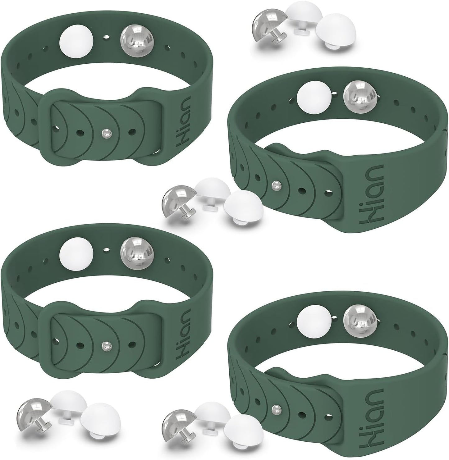 Motion Sickness Bands Sea Sickness Wristbands Acupressure Nausea Wristband/,Natural Relief of Nausea Headaches,Insomnia,Anxiety,Sleep Aid, Morning Sickness,Motion Sickness（2 Pairs Pine Green）