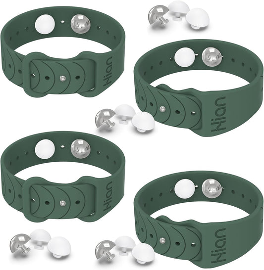 Motion Sickness Bands Sea Sickness Wristbands Acupressure Nausea Wristband/,Natural Relief of Nausea Headaches,Insomnia,Anxiety,Sleep Aid, Morning Sickness,Motion Sickness（2 Pairs Pine Green）