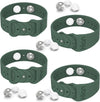 Motion Sickness Bands Anti Nausea Acupressure Wristband Sea Sickness Wristbands Nausea Bands Natural Relief Motion & Morning Sickness -（2 Pairs Pine Green）