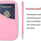 defway Passport Holder Travel Wallet - Family Passport Holder of 4, RFID Blocking Passport Wallet for Men Women, Travel Essentials for Flying (Pink)
