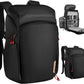 K&F CONCEPT Camera bags Waterproof 25L Large Capacity Camera Case with Raincover Camera Case 15.6 Inch Laptop Compartment Compatible with Canon/Nikon/Sony/DJI Mavic Drone Travel Camera Backpack