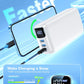 Portable Charger 50000mAh Power Bank - 22.5W Fast Charging External Battery Pack, LED Display USB-C Portable Cell Phone Charger for iPhone 16/15/14/13 Pro, Android, Samsung Galaxy, Etc(White)