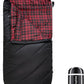 KingCamp Sleeping Bag for Adults, Cold Weather & Warm Extra Wide Big & Tall XL Portable Waterproof Flannel Sleeping Bags, Essentials Gear Accessories for Camping Backpacking Hiking Indoor & Outdoor