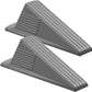 Frienda 2 Pcs Jumbo Door Stoppers Heavy Duty Door Stopper Tall up to 2inch Tall Wedge TPR Large Wedge Stackable Big Rubber Doorstop for Hotel Carpet Hardwood Concrete and Tile (Gray)