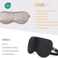 ZIMASILK Adjustable 100% 22 Momme Mulberry Silk Sleep Mask for Sleeping, Filled with Premium Mulberry Silk, Softest & Breathable Eye Sleeping Mask (Beige)