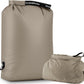 Travel Laundry Bag, Pump Free Vacuum Storage Bag Reusable Compression Dirty Clothes Travel Bag Waterproof Wet Dry Bags Large Capacity Space Saver Bags Camp Clothes Organizer (1 Pcs)(Gray, M)