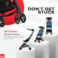 gb Pockit Air All Terrain Ultra Compact Lightweight Travel Stroller with Breathable Fabric in Night Blue , 28x17.5x39.8 Inch (Pack of 1)