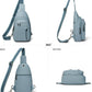 7L Sling Bag for Women Men Leather Small Sling Backpack Daypack Anti Theft Fanny Pack Crossbody Purse Travel
