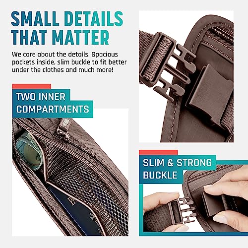 Money Belt for Travel Hidden Under Clothes