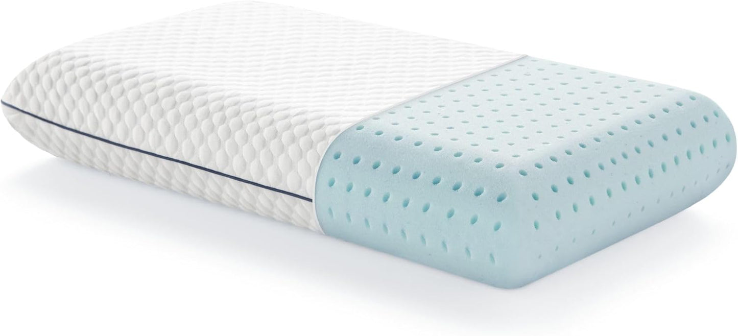 WEEKENDER Standard Gel Memory Foam Pillow Size-1-Pack-Medium Plush Feel-Neck and Shoulder Support-Side, Stomach, and Back Sleepers-Home, Hotel, & Hospital Essentials-CertiPur Certified, White