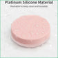 2 Pack Small Pill Box,3 Compartment Round Silicone Travel Pill Box for Purse Pocket, Waterproof Portable Compact Medicine Holder for Vitamin, Cod Liver Oil, Supplement (Red+Pink)
