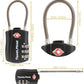 TravelMore 10 Pack TSA Approved Travel Combination Cable Luggage Locks for Suitcases - Orange (10 Pack, Black)