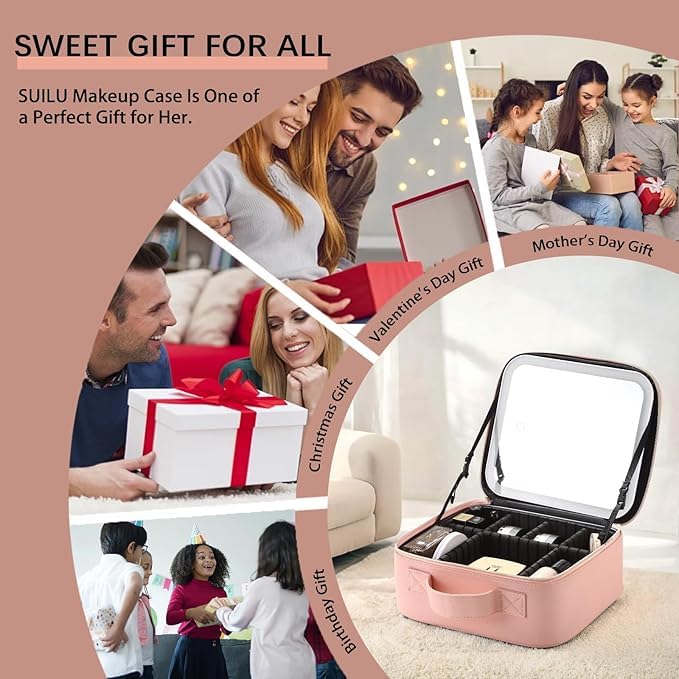 Makeup Bag with Led Mirror