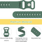 Motion Sickness Bands Sea Sickness Wristbands Acupressure Nausea Wristband/,Natural Relief of Nausea Headaches,Insomnia,Anxiety,Sleep Aid, Morning Sickness,Motion Sickness（2 Pairs Pine Green）