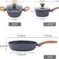 3-Piece Nonstick Pots and Pans Set with Lids, Includes 8.5 Inch Frying Pan 1.5Qt Saucepan and 2.2Qt Stock Pot, PFOA Free Dishwasher Safe Induction Compatible Family Cookware, Black