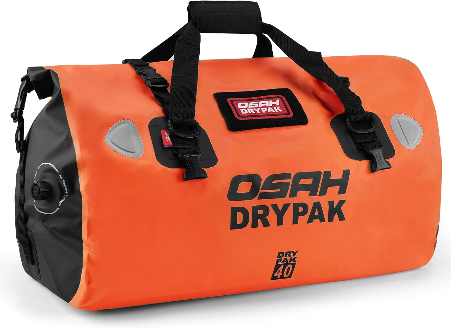 Waterproof Duffel Bag - Motorcycle Dry Bag Tail Bag with Large Storage Space, Waterproof Luggage Duffle Bags with Outer Mesh Zipper Pocket for Camping, Kayaking, Fishing & Traveling - Roamly
