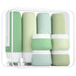 Travel Bottles for Toiletries 8 Pack, Tsa Approved Travel Size Toiletries 3 oz, Travel Containers for Toiletries, with Clear Bag, Leak Proof Silicone Squeezable Travel Essentials Creams Jars
