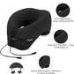 Travel Pillow – Neck Pillow Airplane, Travel Pillows for Airplanes, Airplane Travel Accessories with Eye Mask, Earplugs, Ergonomic Memory Foam Neck Pillow for Sleeping, Flights, Cars, Office (Black)