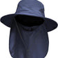 NPJY Sun Fishing Hats with Neck Flap for Men Women UV Sun Protection Bucket Hat