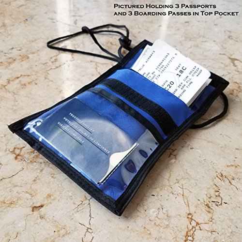 Bulk 20 Pack Ultimate Passport or Trade Show Travel Wallet with THREE Pockets