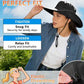 Sun Hat for Men Women Fishing Hat with Neck Flap Wide Brim Bucket Hat UV Protection for Beach Camping Hiking