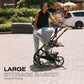 Cybex Balios S Lux Toddler and Baby Stroller with Reversible Seat, Unique One-Pull Harness, and Multiple Recline - Travel System Ready, with One Hand Fold, Taupe Frame/Sky Blue Seat
