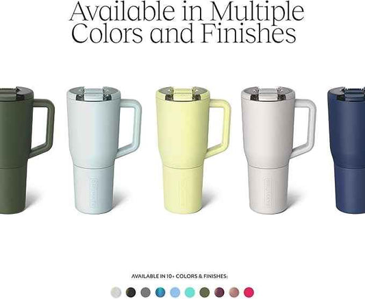 BrüMate Müv - 35oz 100% Leak Proof Insulated Coffee Mug with Handle & Lid - Stainless Steel Coffee Travel Mug - Double Walled Coffee Cup (Eclipse)