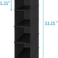 MAX Houser 10-Shelf Hanging Shoe Shelf Organizer, Hanging Shoe Storage for Closet,Pack of 2 (Black)