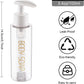 Travel Bottles Plastic Pump Bottle Dispenser Tsa Approved 3.4oz/100ml 4 Pack Refillable Shampoo and Conditioner Empty Travel Size for Cosmetic, Lotion, Liquid Soap (Clear)