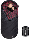 KingCamp Sleeping Bag for Adults, Cold Weather & Warm Extra Wide Big & Tall XL Portable Waterproof Flannel Sleeping Bags, Essentials Gear Accessories for Camping Backpacking Hiking Indoor & Outdoor