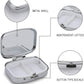 Metal 2 Compartment Pill Organizer Travel Friendly Portable Compact Pill Box Cute Pill Case to Hold Vitamins,Fish Oil,Supplements,Meds,Tablet for Purse,Pocket. (Butterflies in The Night)