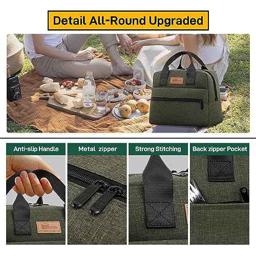 Insulated Lunch Bag for Women Men