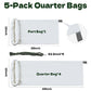 Game Bags Elk Hunting Meat Bags 5 Pack, 4 Pack 48" & 1 Pack 28" Stretchable and Reusable Rolled Heavy Duty Quarter Bags with Reflective Labels for Elk, Caribou, Deer, Moose, Antelope, Duck