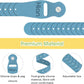 Motion Sickness Bands Anti Nausea Acupressure Wristband Sea Sickness Wristbands Nausea Bands Natural Relief Motion & Morning Sickness -（2 Pairs Blue）