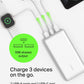 Belkin Portable Charger, USB C Power Bank 20000 mAh w/ 1xUSB-C Port & 2xUSB-A Ports, 15W w/Type-C to Type-A Cable - iPhone 16, Samsung Galaxy S25, Nintendo Switch 2, Google Pixel 10, etc. - White