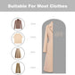Garment Bags for Hanging Clothes, 45'' Suit Bag Cover for Storage and Travel, Dress Bags for Gowns Long, 2 Pack (Grey)