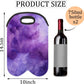Wine Carrier Tote Personalized Bag for 2 Bottles - Neoprene Wine Bottle Holder with Carry Handle, Wine Protective Bag Insulated Bag Beer Cans Water Bottle Holder for Travel Picnic,Style9
