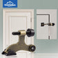 HOMOTEK 8 Pack Hinge Pin Antique Brass Door Stopper,Adjustable Deluxe Heavy Duty Door Stopper 2-1/2"x1-3/4”,with Black Rubber Bumper Tips