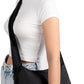 Nanobag Ultra-Lightweight Foldable Sling for Women & Men, Reusable Grocery & Travel Bag, Packable Collapsible Compact Market Crossbody (Sling Black)