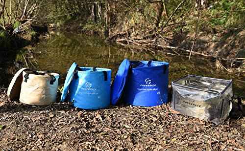 Collapsible Bucket with Mesh Tool Pocket