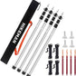 HIKEMAN Tent Poles Camping Poles for Tarp Awning Canopy Porch Sun Sails Tarpaulin Headroom Aluminium Adjustable Telescoping