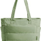 BAGSMART Tote Bag for Women, Lightweight Puffy Tote Bag with Compartments Shoulder Bag Handbag for Travel, Work, Gym,
