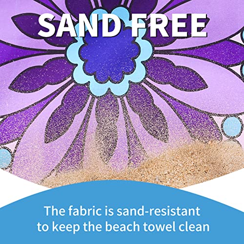 Microfiber Beach Towel Oversized 71x32 Multiple with Bag 6 Pack Bulk (6 Count)