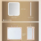 OMIRO Makeup Case, Makeup Bag with Light Up Mirror Set, Makeup Organizer Bag with Magnet Makeup Mirror for Women and Girls