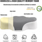 Bespilow Travel Pillow for Sleeping,Cervical Neck Support Pillow for Neck Pain Relief,Lightweight Ergonomic Memory Foam Camping Pillow,Portable Contour Pillows w/Travel Storage Bag,Cooling Cover
